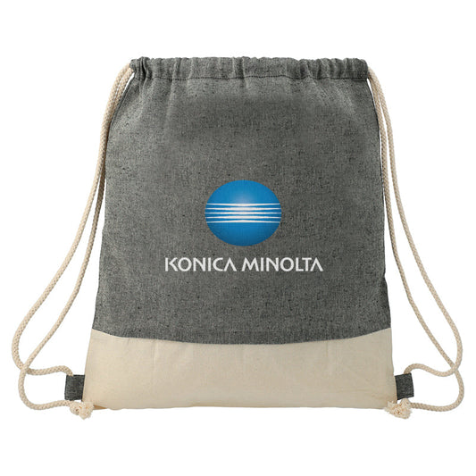 Split Recycled Cotton Drawstring Bag